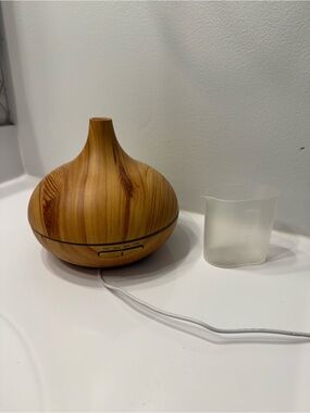 Wood Grain Essential Oil Diffuser - Natural Brown